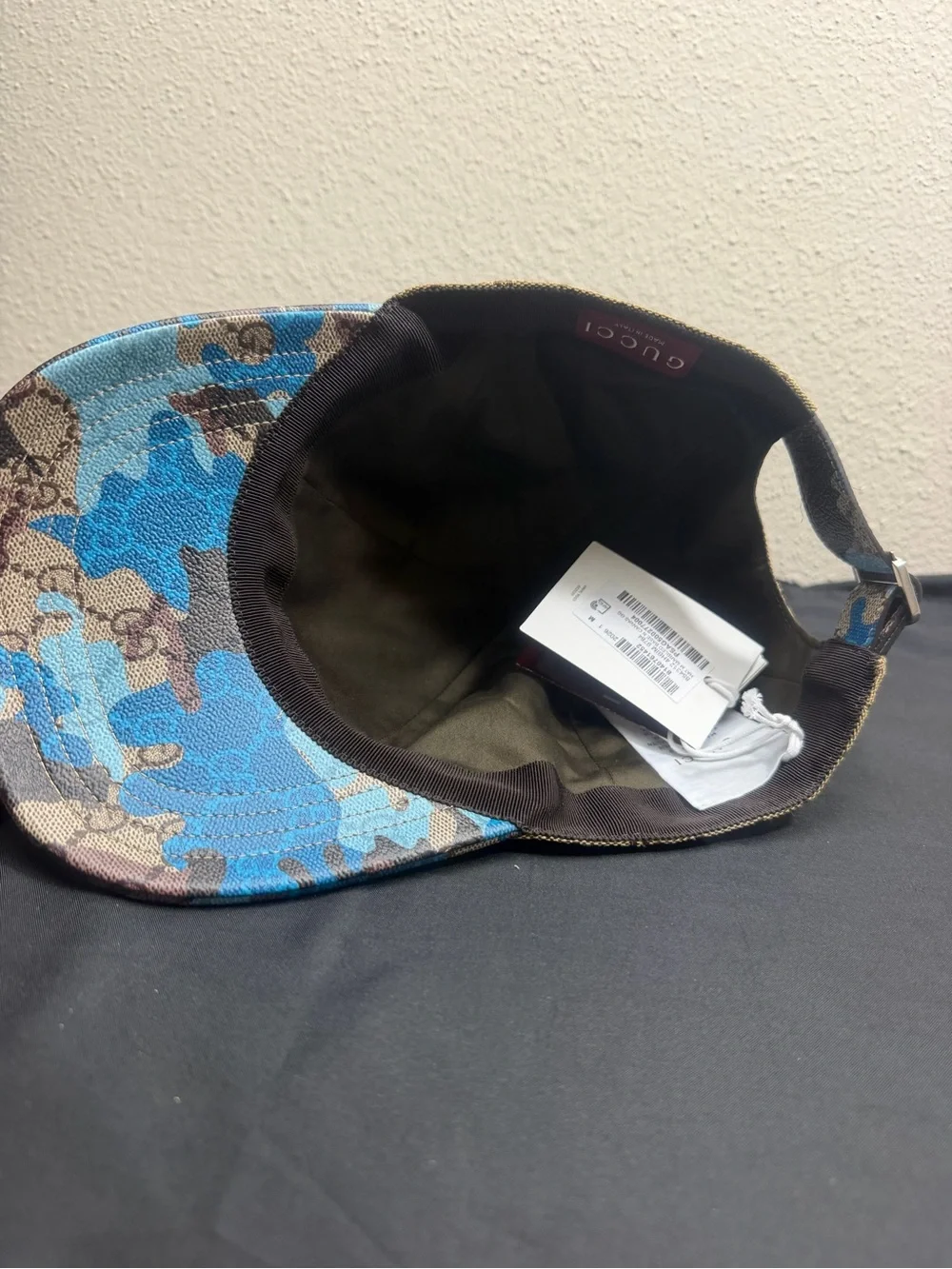 Gucci Beige GG Canvas Monogram Cap